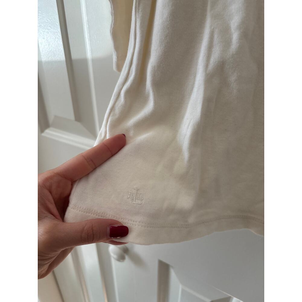 Lauren Ralph Lauren White Button Down Shirt L - Picture 5 of 9